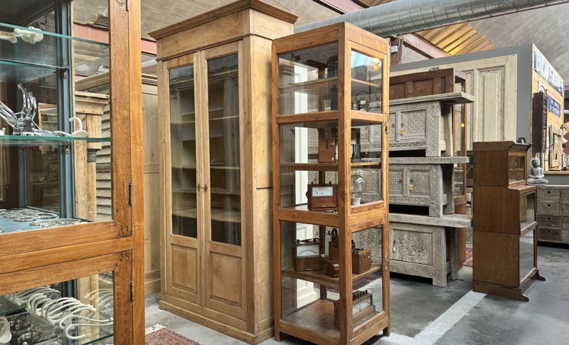 Display cabinets 18